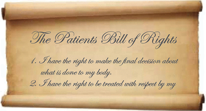 patients bill of right scroll